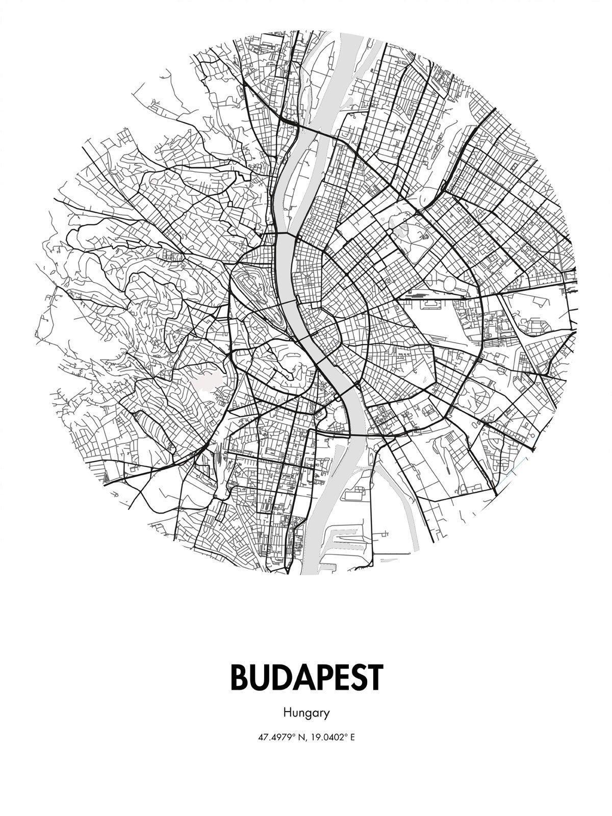 Budapeşte sokak haritası sanat