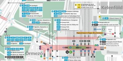 Budapeşte kelenfoe istasyonu haritası 