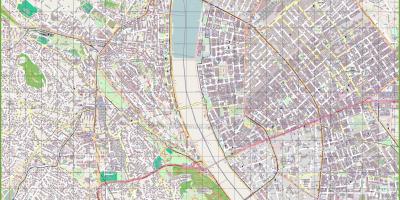 Budapeşte Macaristan sokak haritası 