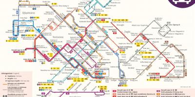 Budapeşte troleybüs haritası 