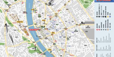 Budapeşte haritası yürüyüş turu 