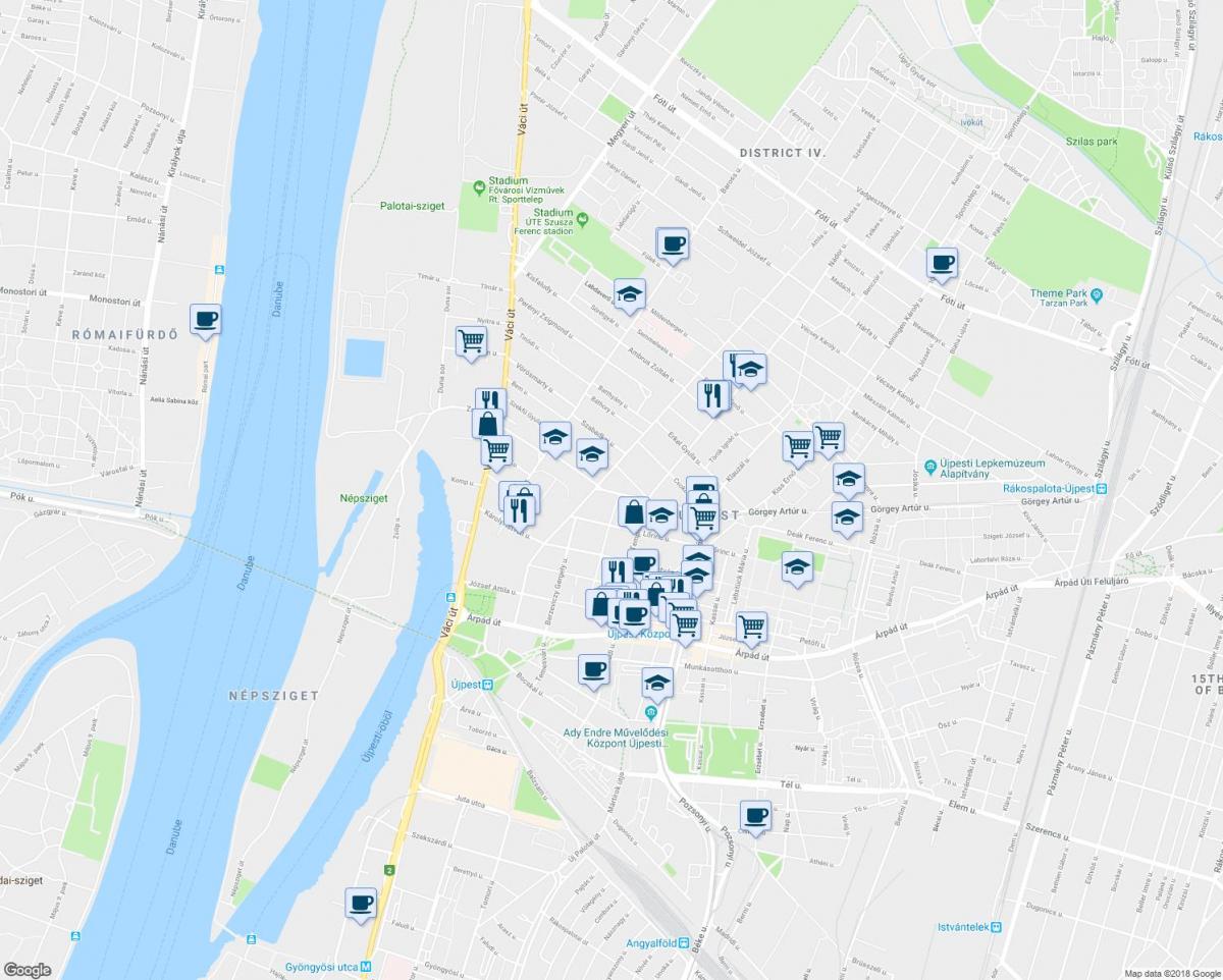 Budapeşte haritası restoranlar