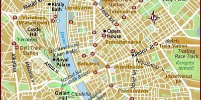 Budapeşte Macaristan şehir haritası 