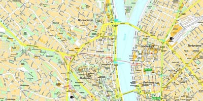 Budapest haritası ve çevresi