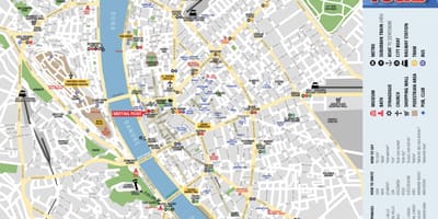 Budapeşte harita yürüyen
