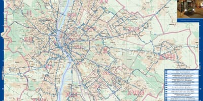 Budapeşte gece otobüs harita