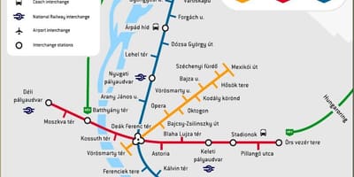 Budapeşte harita tren istasyonu